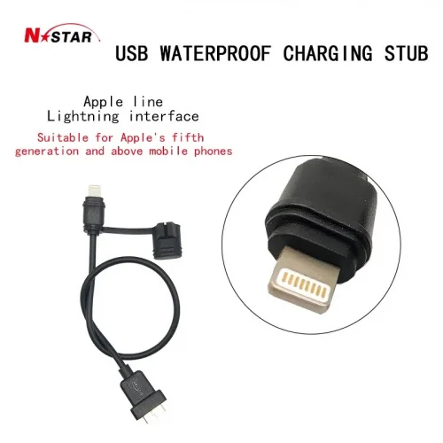 Кабель N-Star USBA-Lightning для Apple. 30 см, водонепроницаемый (NS-APC) Кабель N-Star USBA-Lightning для Apple. 30 см, водонепроницаемый (NS-APC)