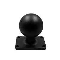 Шар N-Star 57 мм (2,25") с площадкой 51х76 мм (2"х3") и отверстиями для крепления (38,1x63,5 мм), алюминий. Шар обрезинен (NS-DSB)