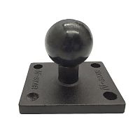 Шар N-Star 25 мм (1") с площадкой 43х51 мм и отверстиями AMPS, алюминий (NS-BSB)