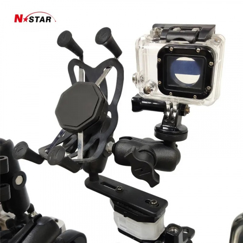 Шар N-Star 25 мм (1") на тормозной бачок мотоцикла (32-75 мм между отверстиями) (NS-BOPB) фото 7