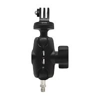 Крепление N-Star для экнш-камер со шпилькой M10*1,25". Муфта 60 мм. Шары 25 мм (1") (NS-AC-B6-BM10B)