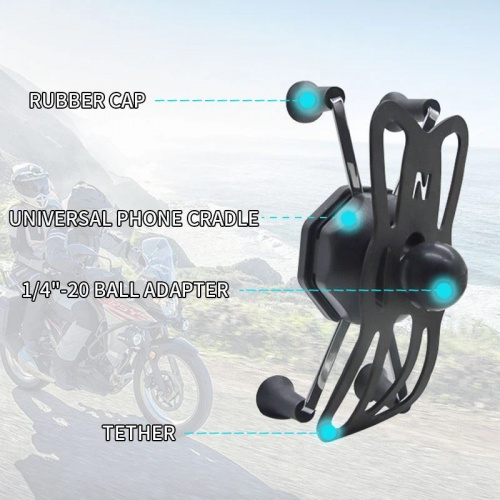Держатель N-Star большой X-Grip для смартфонов. Шар 25 мм (1") (NS-XG) фото 6
