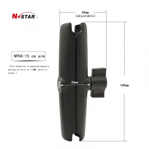 Муфта N-Star длинная 150 мм для шаров 25 мм (1"), алюминий (NS-B15) фото 5
